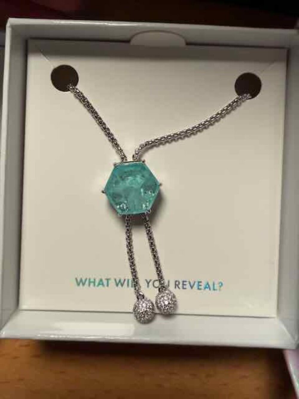 BP Rise And Shine Lariat Necklace | Color Changing Stone | Mental Health | NWT